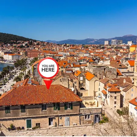 Diocletian Tower - Bella Vista & Palazzo Lägenhet Split